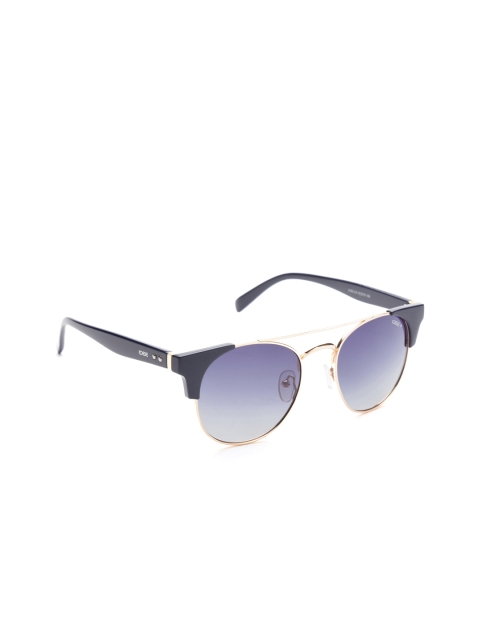 

I DEE Unisex Round Sunglasses EC442, Blue