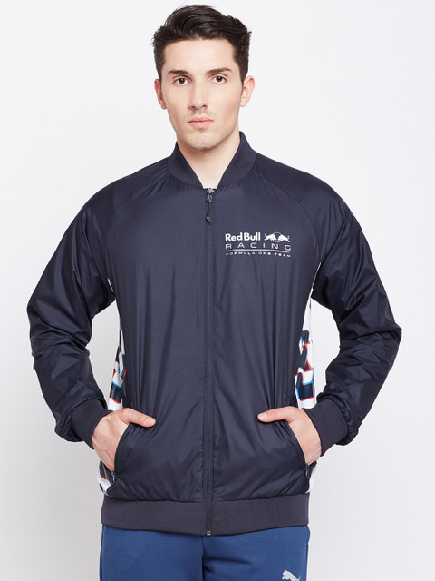

PUMA Motorsport Men Blue Printed Sporty Jacket