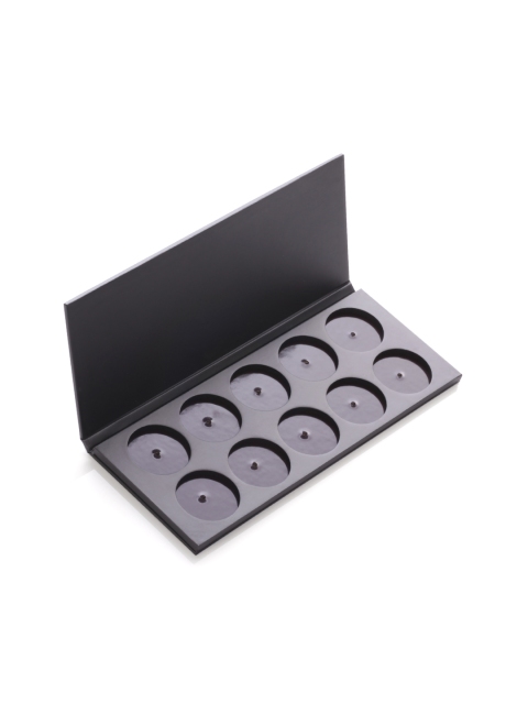 

MUD 10 Hole Cheek Color Empty Palette, Black