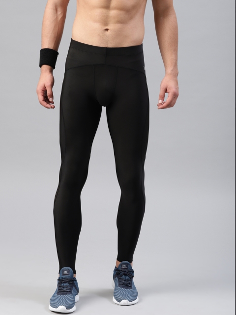 

HRX by Hrithik Roshan Men Black Solid Compression Tights