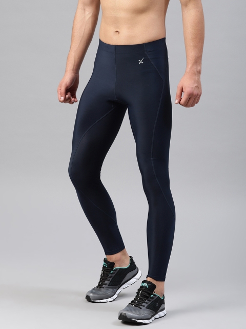

HRX by Hrithik Roshan Men Navy Rapid-Dry Active Compression Tights, Navy blue