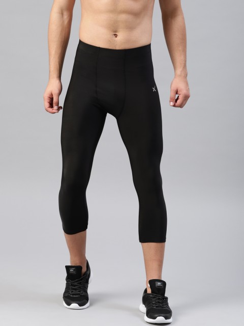 

HRX by Hrithik Roshan Men Black Solid Compression 3/4 Tights