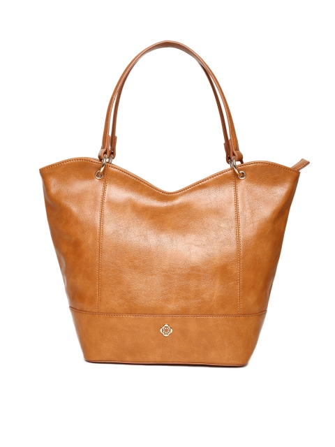 

CERIZ Tan Solid Shoulder Bag