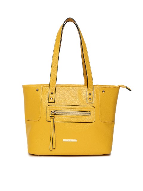 

CERIZ Yellow Solid Shoulder Bag