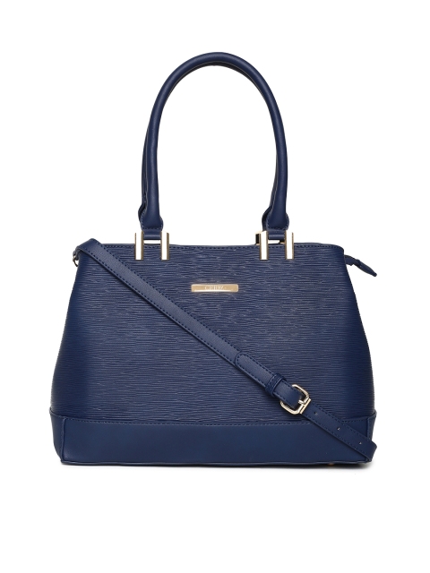 

CERIZ Navy Blue Textured Shoulder Bag