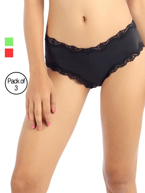 

Candyskin Women Pack Of 3 Briefs, Red