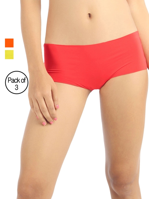 

Candyskin Women Pack Of 3 Briefs, Red