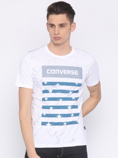 

Converse Men White Printed Round Neck T-shirt