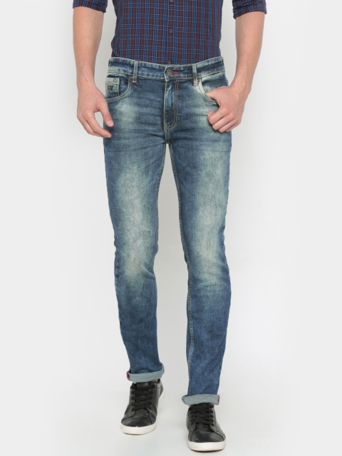 

Indigo Nation Street Men Blue Ultra Slim Fit Mid-Rise Clean Look Stretchable Jeans