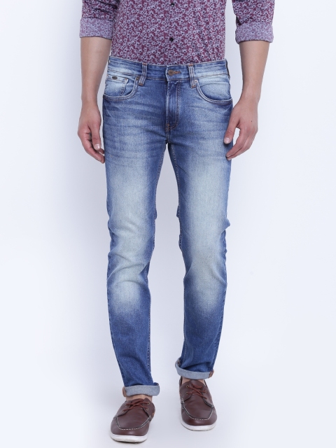

Blackberrys Men Blue Slim Fit Low-Rise Clean Look Stretchable Jeans