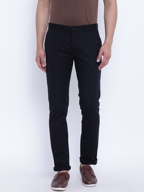 

Blackberrys Men Black Regular Fit Solid Trousers