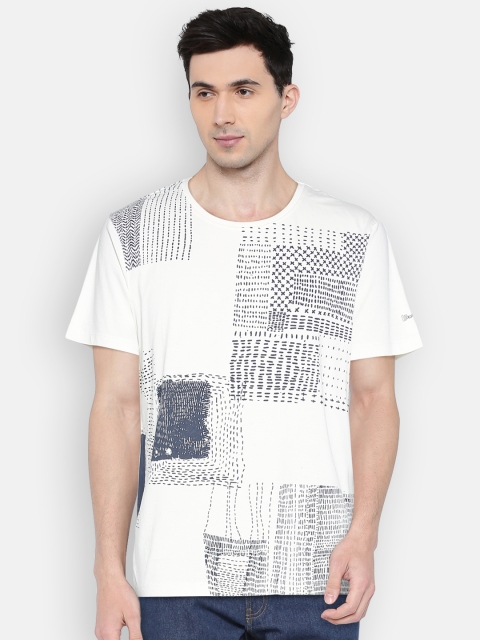 

Wrangler Men Off-White Printed Round Neck T-shirt