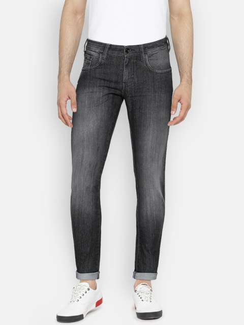 

Wrangler Men Charcoal Grey Skinny Fit Low-Rise Clean Look Stretchable Jeans