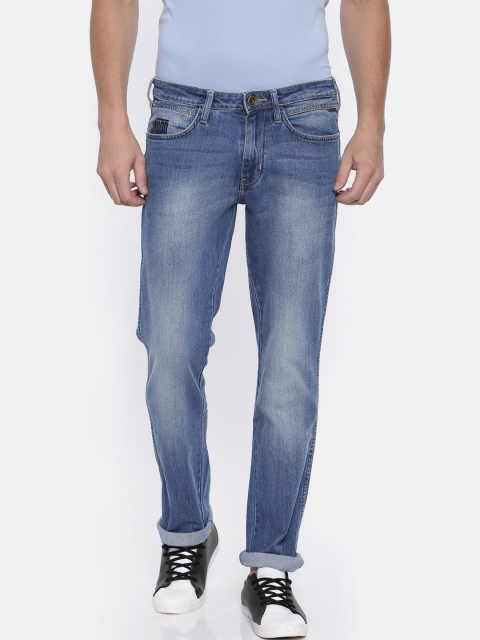 

Wrangler Men Blue Straight Fit Low-Rise Clean Look Stretchable Jeans