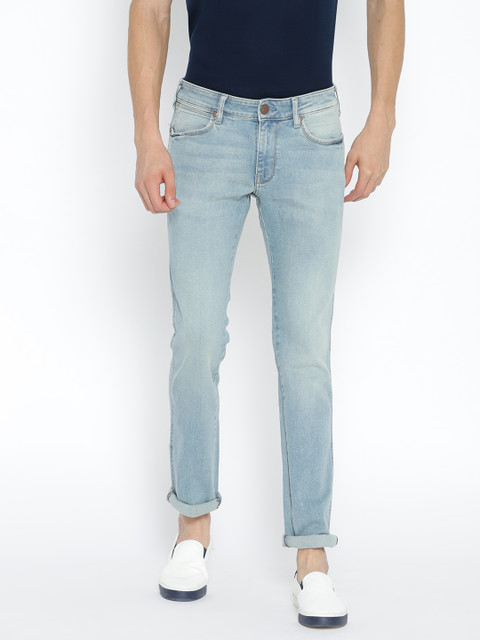 

Wrangler Men Blue Slim Fit Low-Rise Clean Look Stretchable Jeans