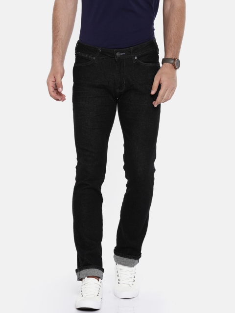 

Wrangler Men Black Slim Fit Low-Rise Clean Look Stretchable Jeans