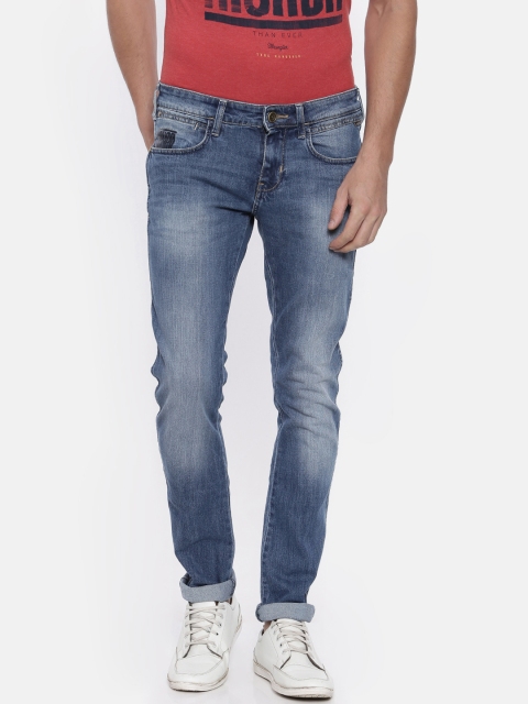 

Wrangler Men Blue Vegas Skinny Fit Low-Rise Clean Look Stretchable Jeans