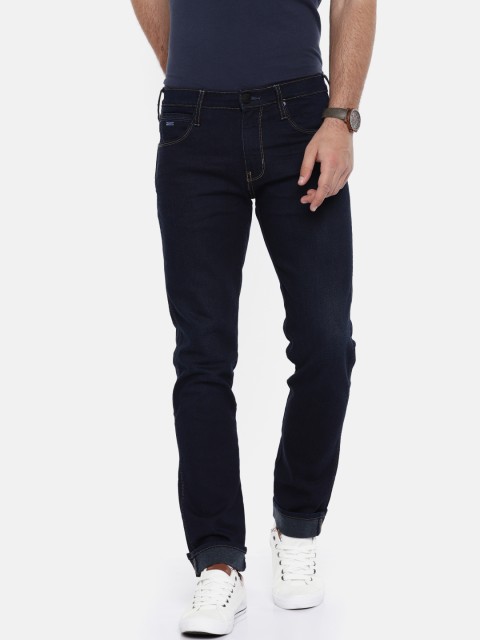 

Wrangler Men Blue Regular Fit Mid-Rise Clean Look Stretchable Jeans