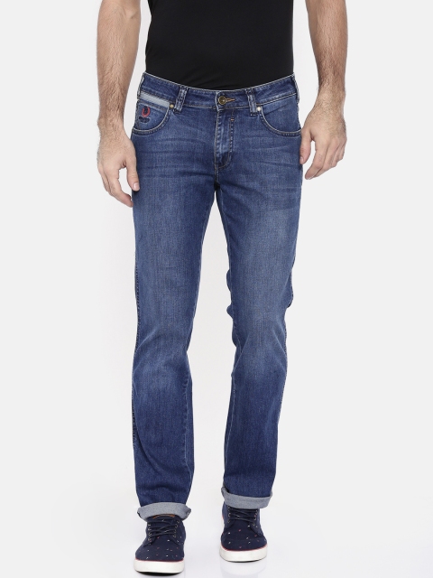 

Wrangler Men Blue Skanders Slim Fit Low-Rise Clean Look Stretchable Jeans