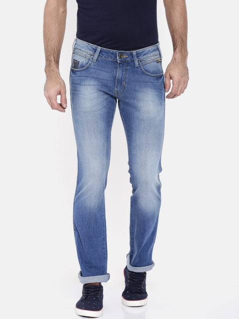 

Wrangler Men Blue Skanders Slim Fit Low-Rise Clean Look Stretchable Jeans
