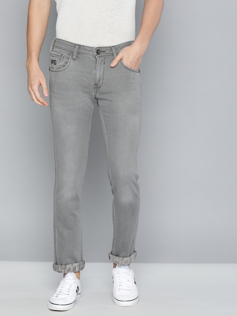 

Wrangler Men Grey Skanders Slim Fit Low-Rise Clean Look Stretchable Jeans