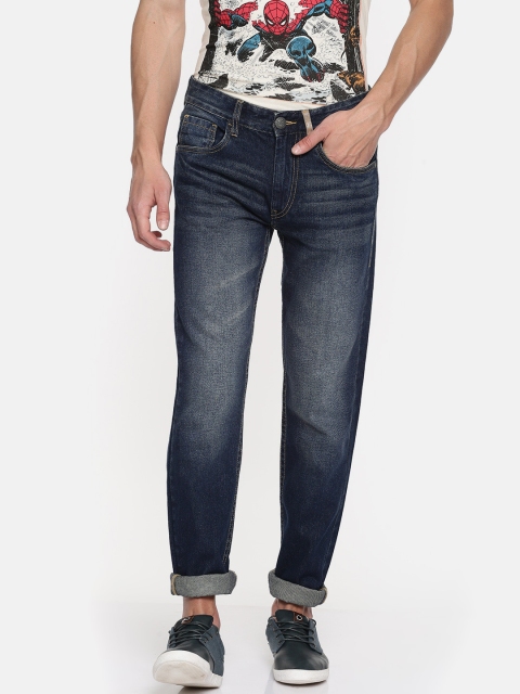 

Flying Machine Men Blue Slim Fit Mid-Rise Clean Look Stretchable Jeans