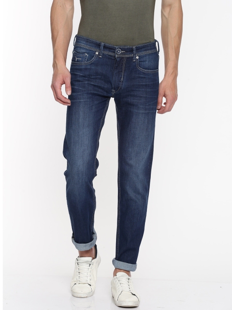 

Flying Machine Men Blue Slim Fit Mid-Rise Clean Look Stretchable Jeans