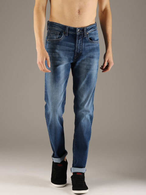 

Flying Machine Men Blue Prince Slim Fit Mid-Rise Clean Look Stretchable Jeans