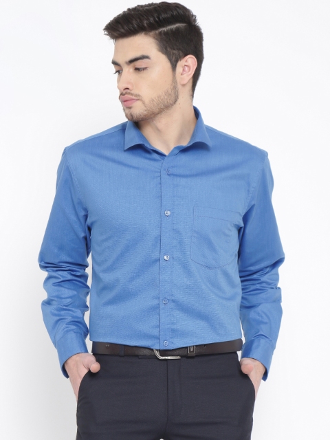 

DENNISON Men Blue Comfort Slim Fit Solid Formal Shirt