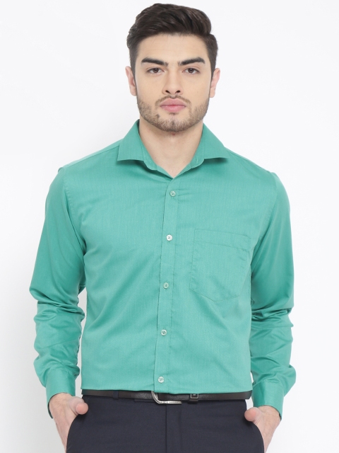 

DENNISON Men Sea Green Comfort Regular Fit Solid Formal Shirt