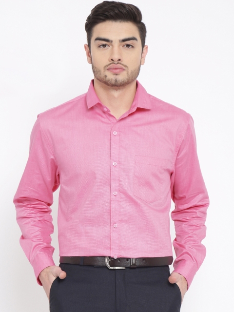 

DENNISON Men Pink Comfort Slim Fit Solid Formal Shirt
