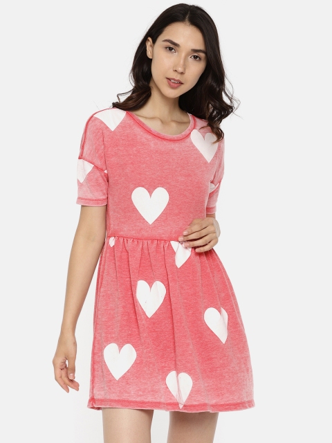 

ONLY Women Red Printed A-Line Dress