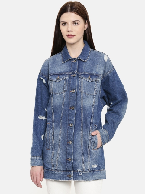 

ONLY Women Blue Solid Jacket