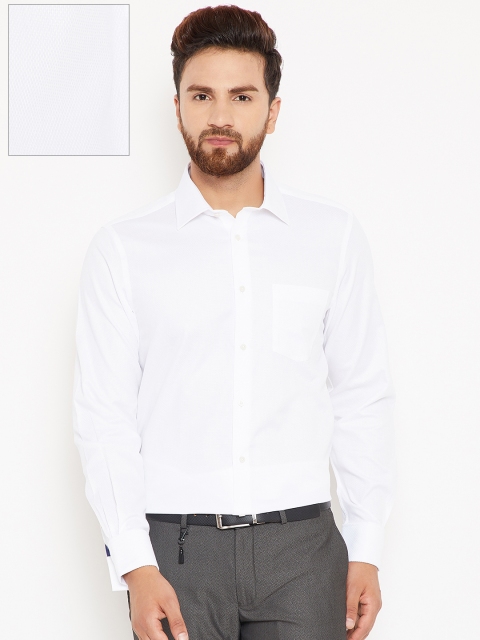 

Blackberrys Men White Smart Fit Textured Formal Shirt