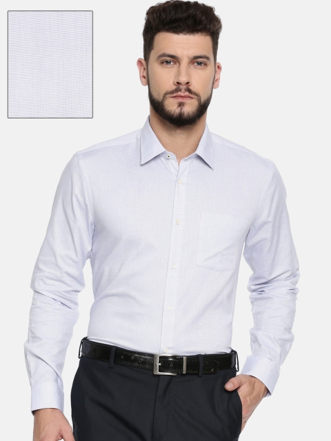 

Blackberrys Men Lavender Slim Fit Self-Design Formal Shirt