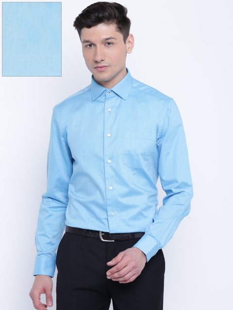 

Blackberrys Men Blue Slim Fit Solid Formal Shirt