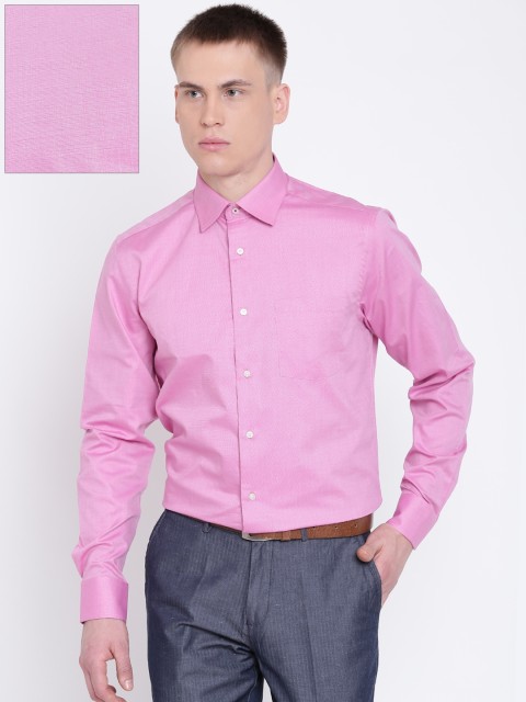 

Blackberrys Men Pink Slim Fit Solid Formal Shirt