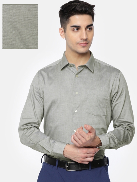 

Blackberrys Men Grey Slim Fit Solid Formal Shirt