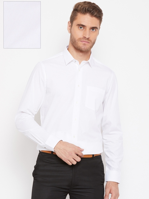 

Blackberrys Men White Smart Fit Solid Formal Shirt