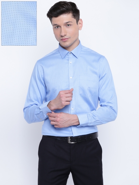 

Blackberrys Men Blue Slim Fit Printed Formal Shirt