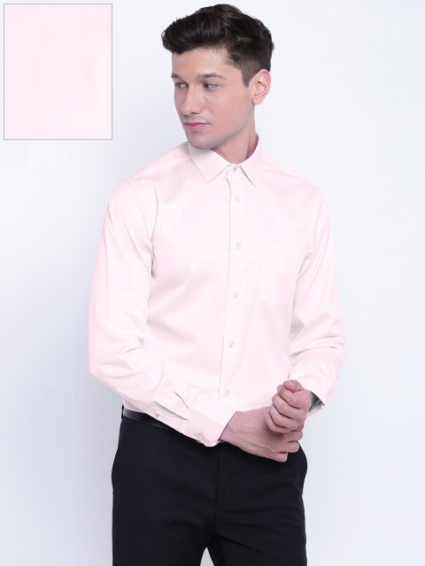 

Blackberrys Men Light Pink Slim Fit Solid Formal Shirt