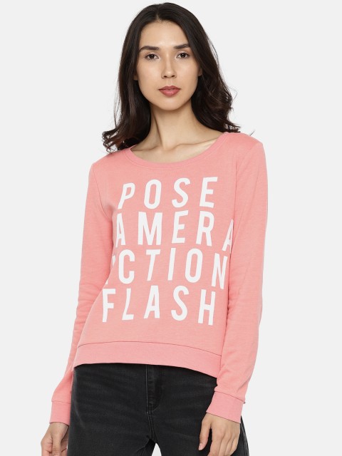 

ONLY Women Pink Printed Sweatshirt