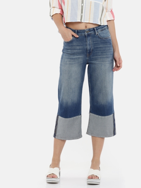 

ONLY Women Blue Relaxed Fit High-Rise Clean Look Stretchable Jeans