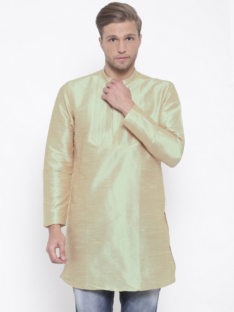 

Lombard Men Beige Solid A-Line Kurta