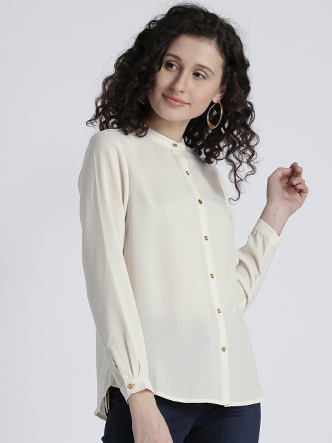 

Splash Women White Printed Wrap Top