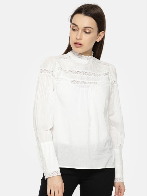 

Vero Moda Women White Solid Top