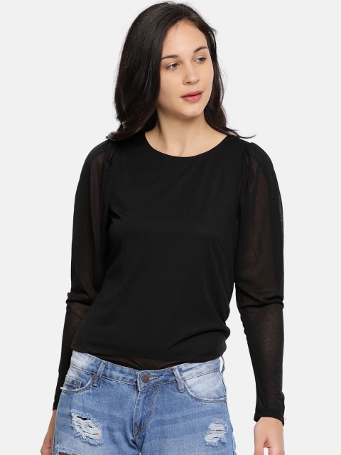 

Vero Moda Women Black Solid Top