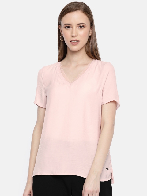 

Vero Moda Women Pink Solid Top