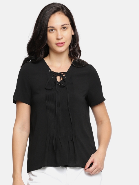 

Vero Moda Women Black Solid Top