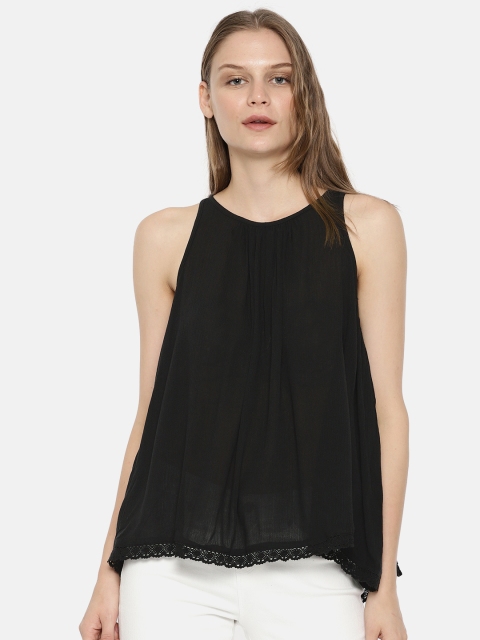 

Vero Moda Women Black Solid Top